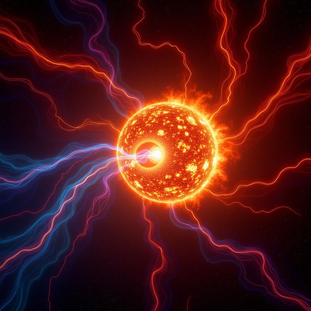 Abstract Representation of Solar Flare Data