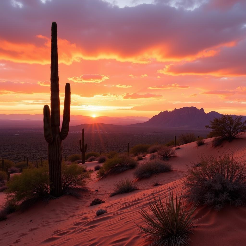 Southwest Canvas Wall Art Desert Landscape