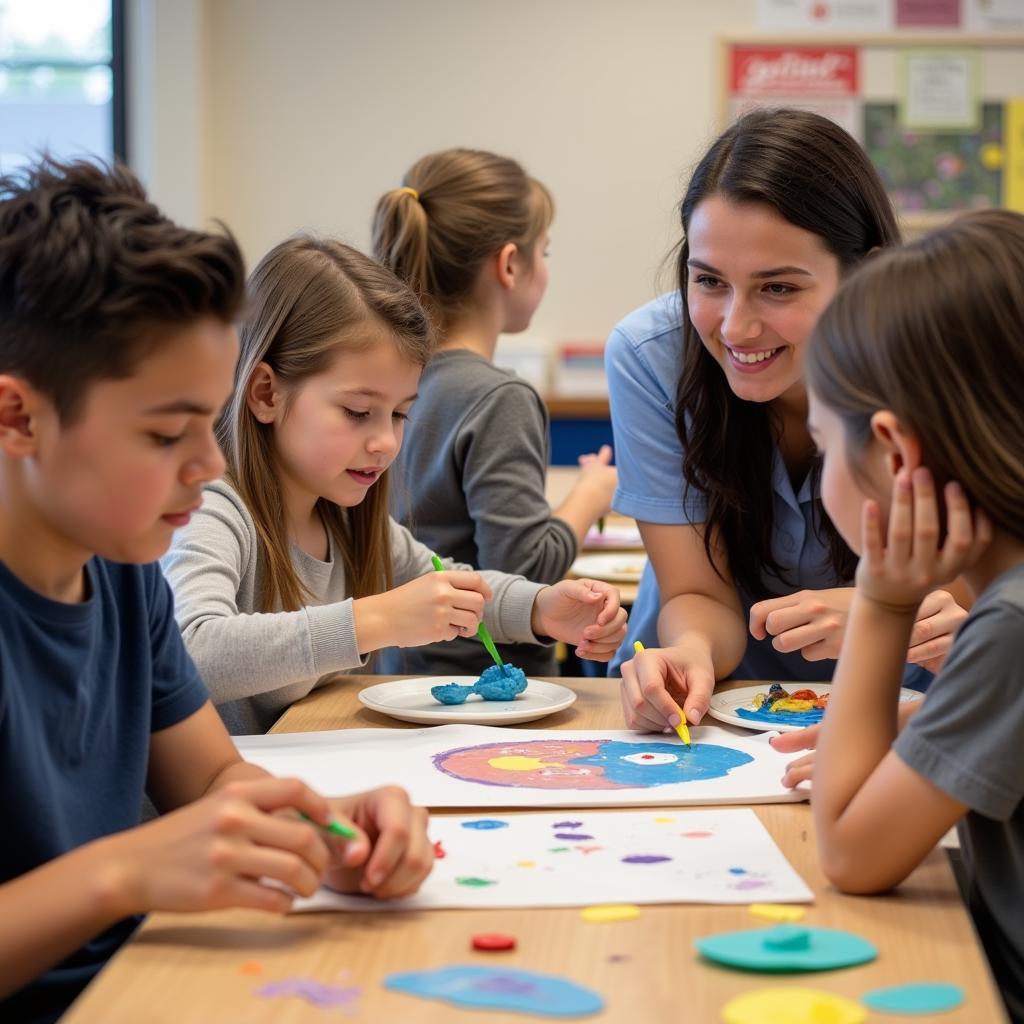 A Special Needs Art Class in Action