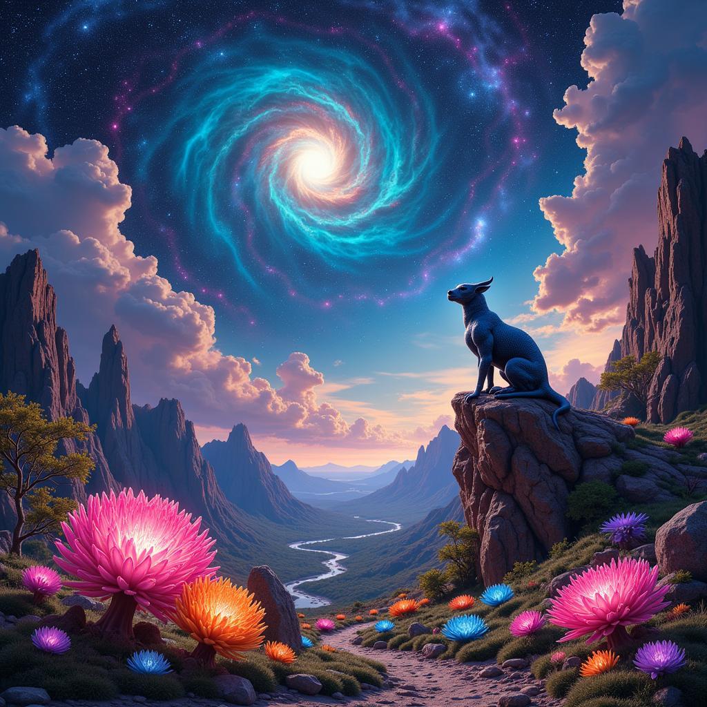 Spock Art Example: Fantastical Landscape