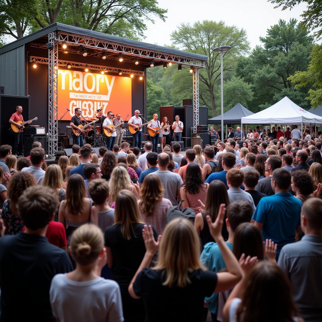 Captivating Live Music Performance at Spring Arts Festival