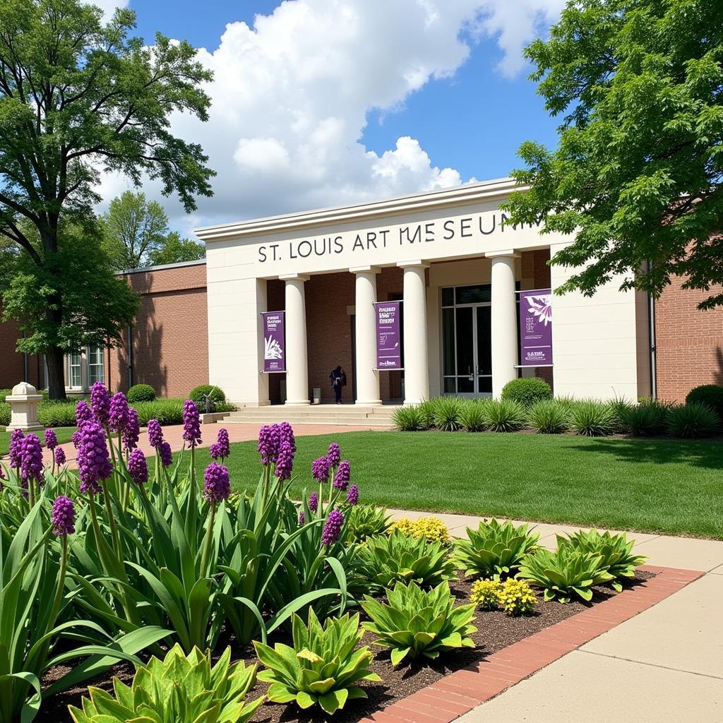 St. Louis Art Museum Exterior During Art in Bloom