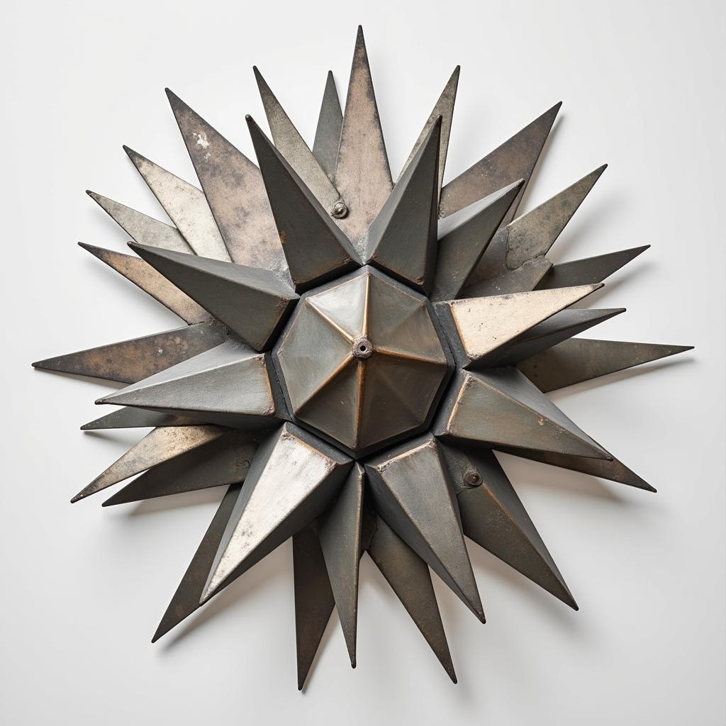 Abstract Metal Sculpture with Staccato Rhythm