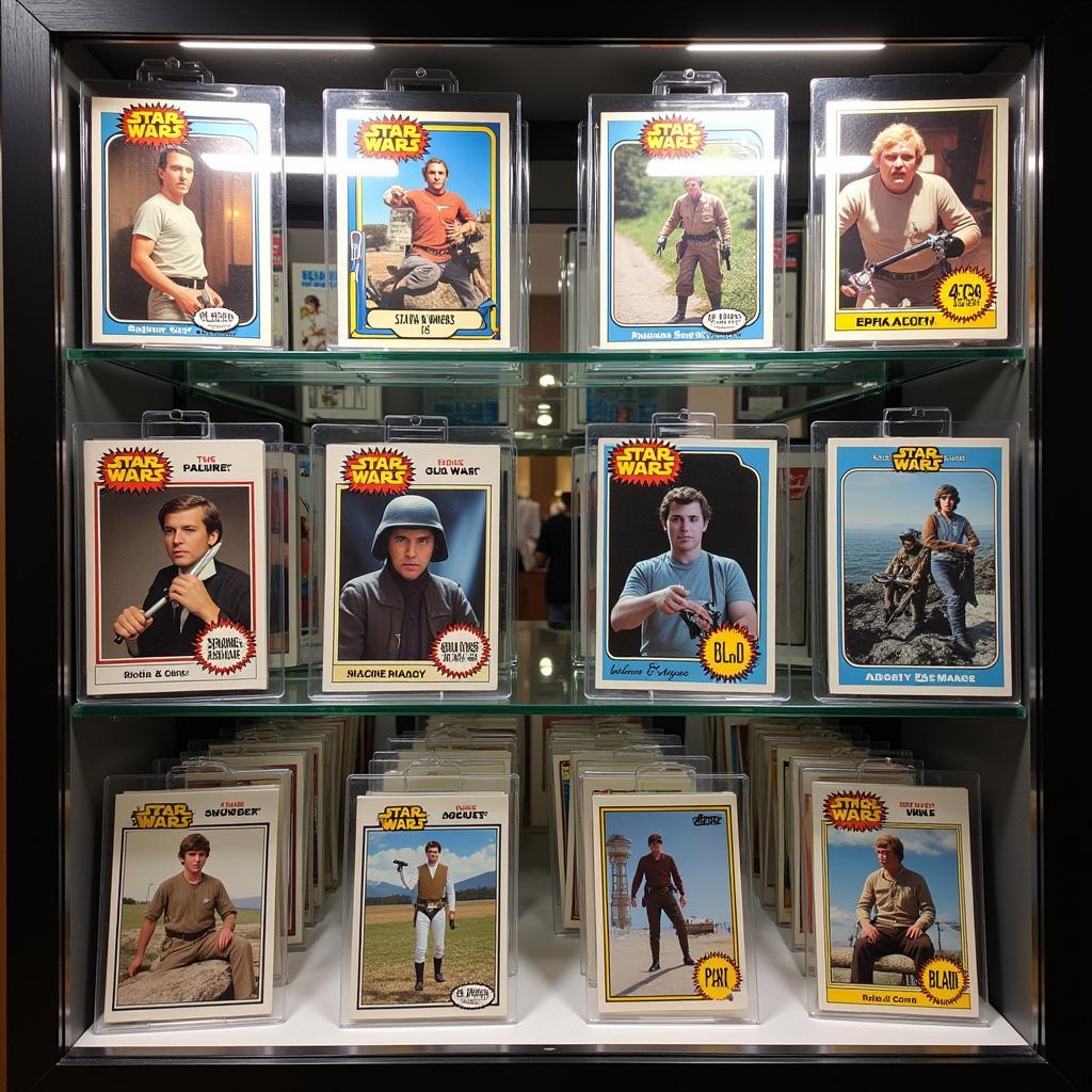 Star Wars Trading Card Collection Display