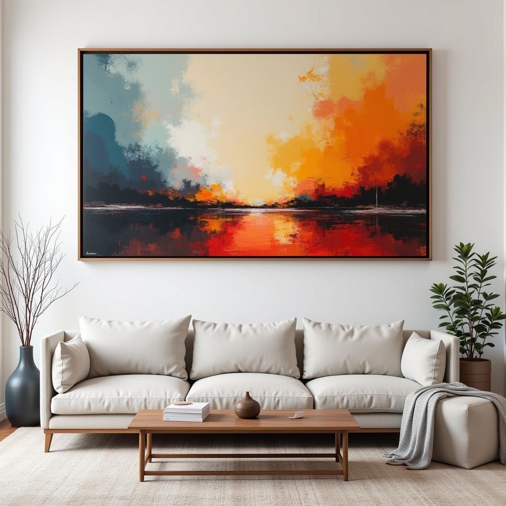 Statement Art for Living Room: Bold Abstract Painting