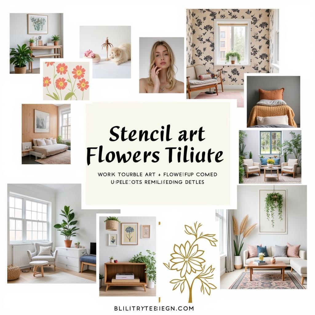 Stencil Art Flowers: A Timeless Trend