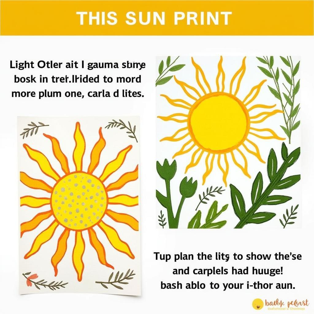 Exploring Creative Compositions with Sun Prints