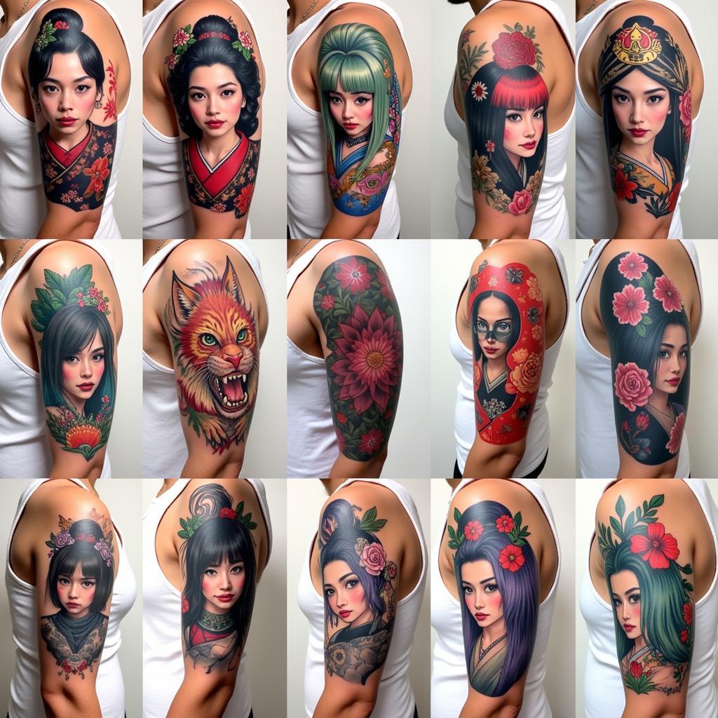 Different Styles of Tattoo Canvas Art