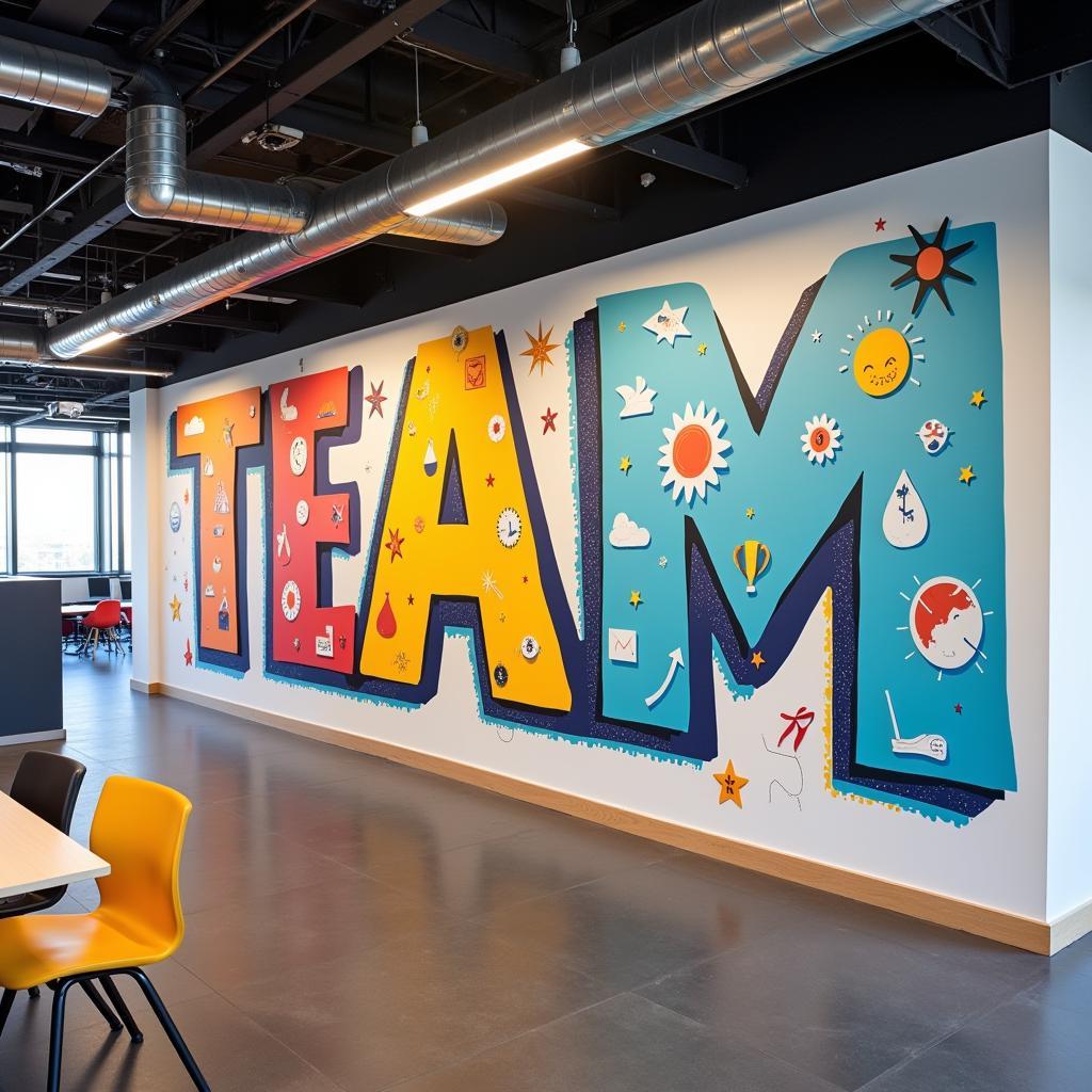 Team Wall Art Enhances Office Collaboration