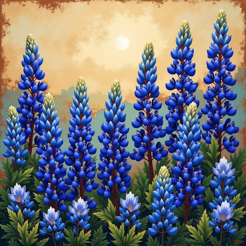 Digital Texas Bluebonnet Art: A Modern Interpretation of a Classic