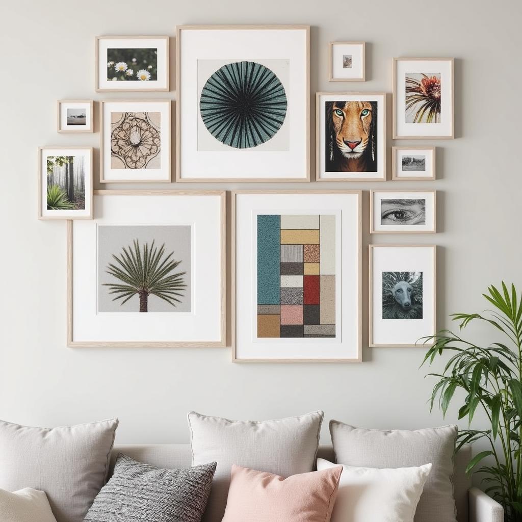 Textured Art Print Gallery Wall