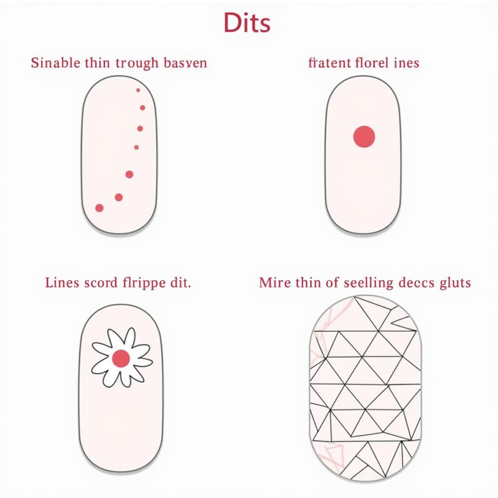 Thin Nail Art Brush Techniques: Lines, Dots, Flowers, Geometric Patterns