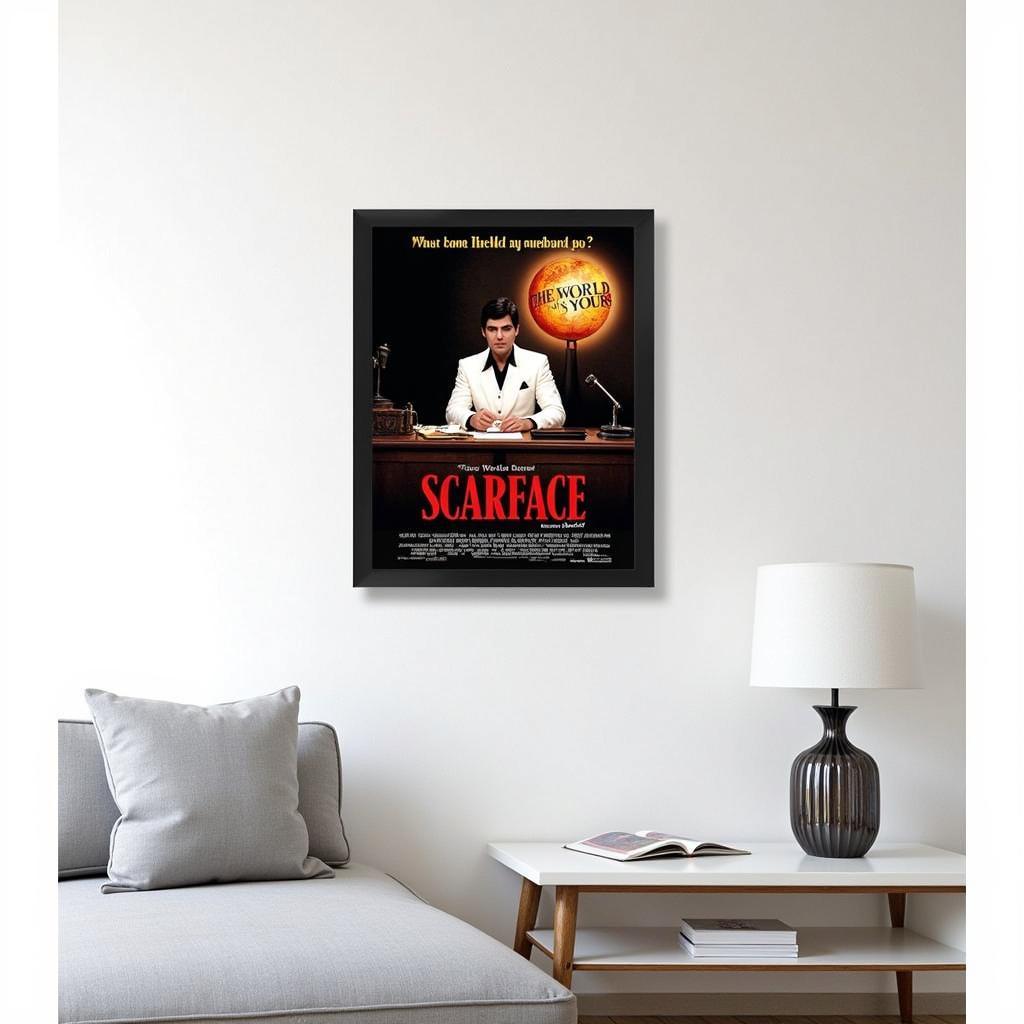 Tony Montana Scarface Wall Art: Classic Movie Poster