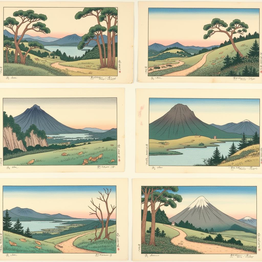 Early Woodblock Prints by Toshi Yoshida