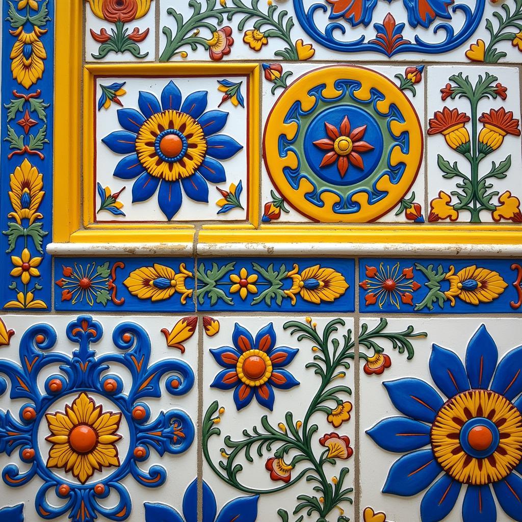 Traditional Portuguese Azulejo Tile Wall Art