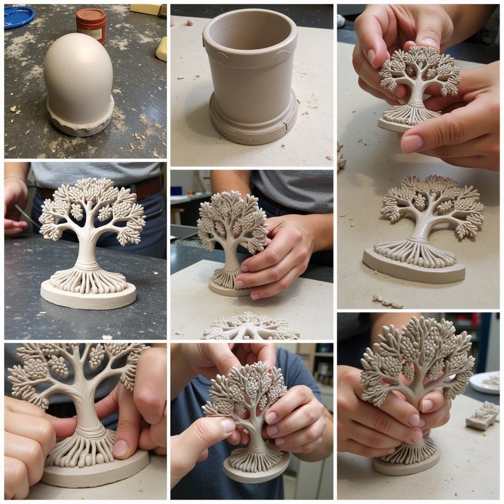 Tree of Life Mexican Folk Art Creation Process