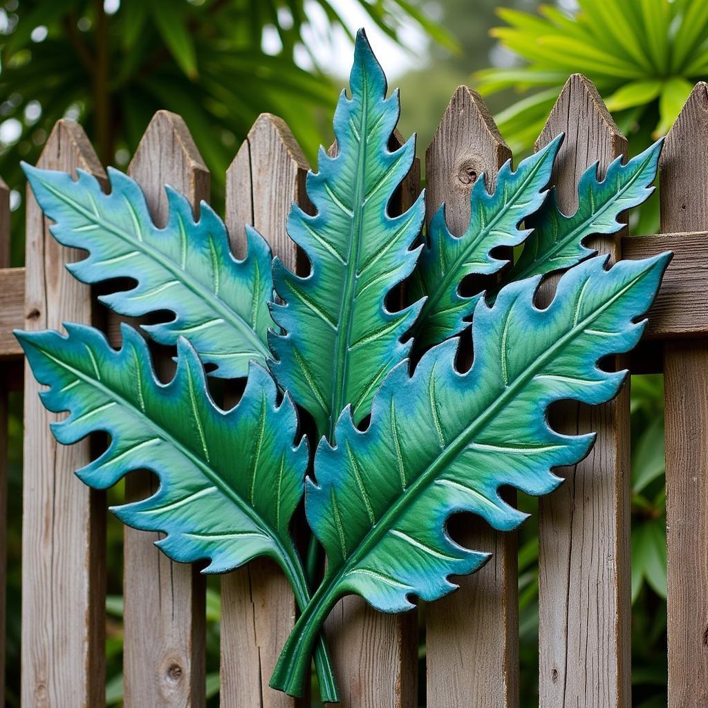 Tropical Outdoor Wall Art Metal Sculpture