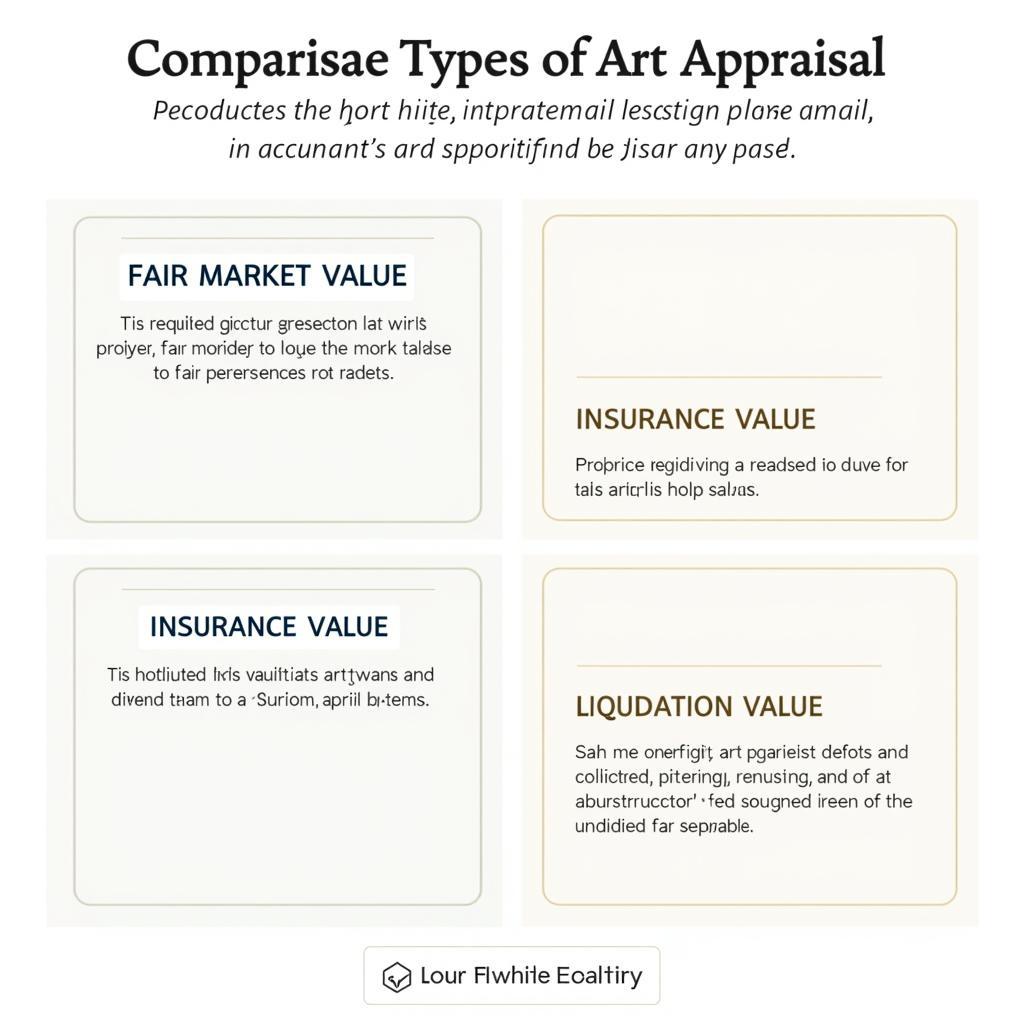 Types of Art Appraisal in San Antonio Comparison Chart