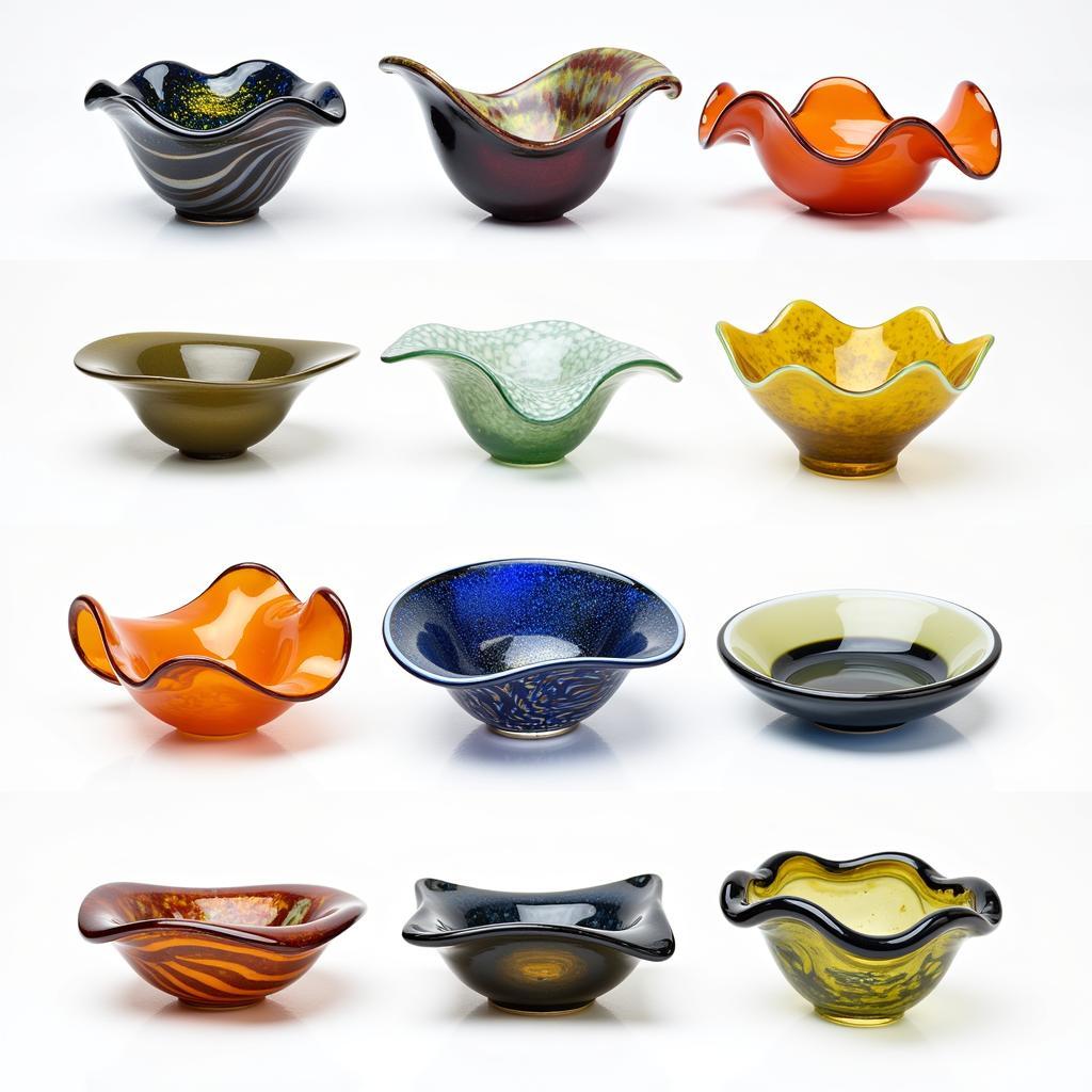 Various Types of Art Glass Bowls