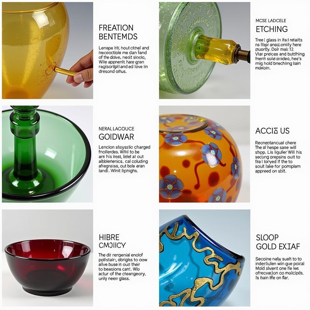 Unique Techniques in Art Glassware Creation