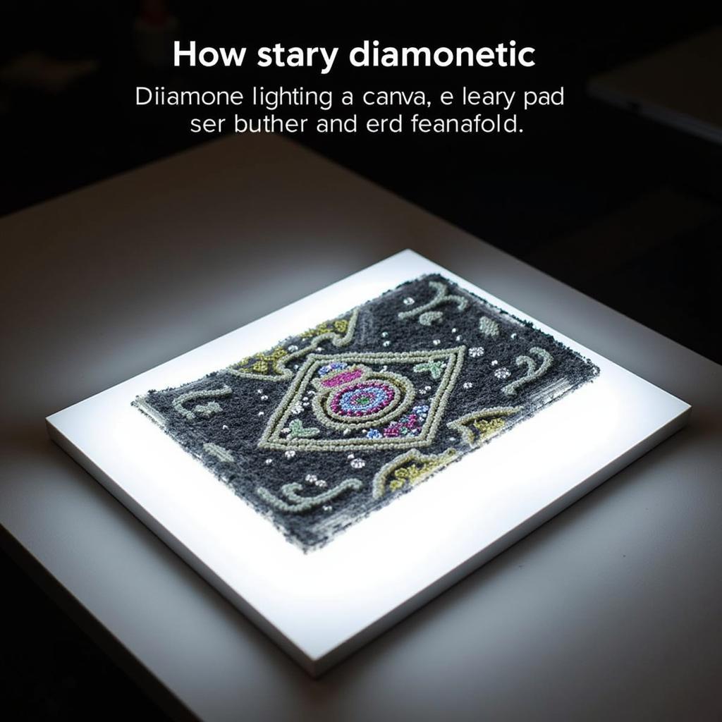 Using a Light Pad for Diamond Painting