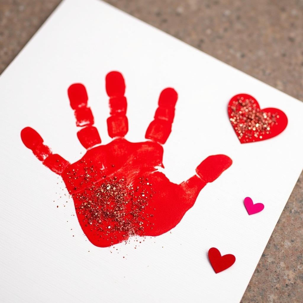 Valentine’s Day Handprint Art: Crafting Love from Little Hands