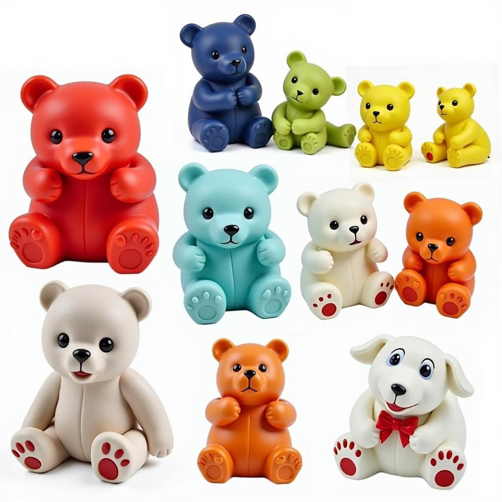 Different types of bearly art glue holders showcasing various materials, sizes, and designs