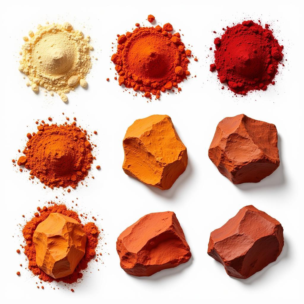 Various Ochre Pigments