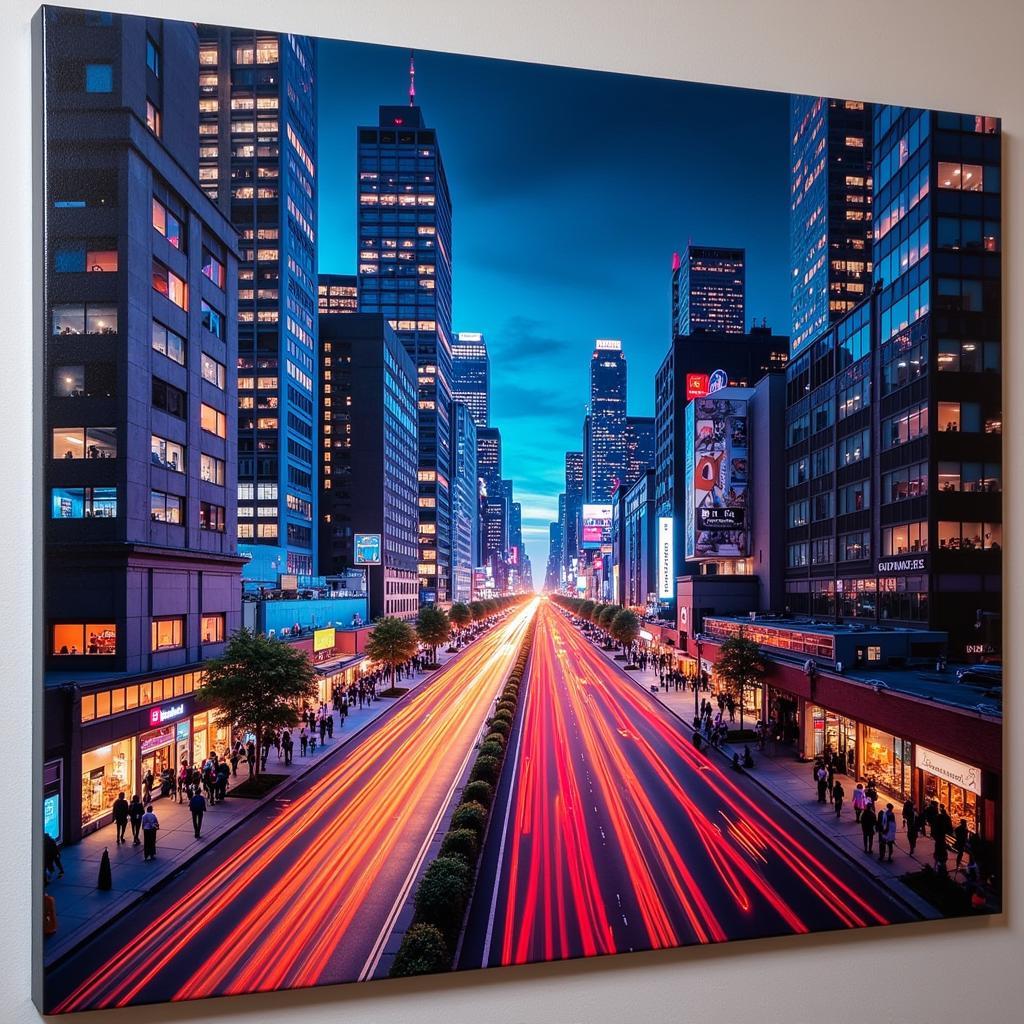 Vibrant Cityscape Canvas Wall Art