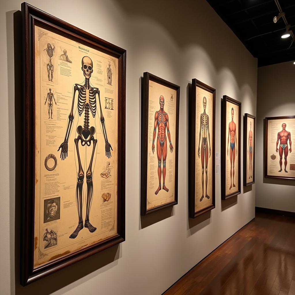 Vintage Anatomy Charts Wall Art