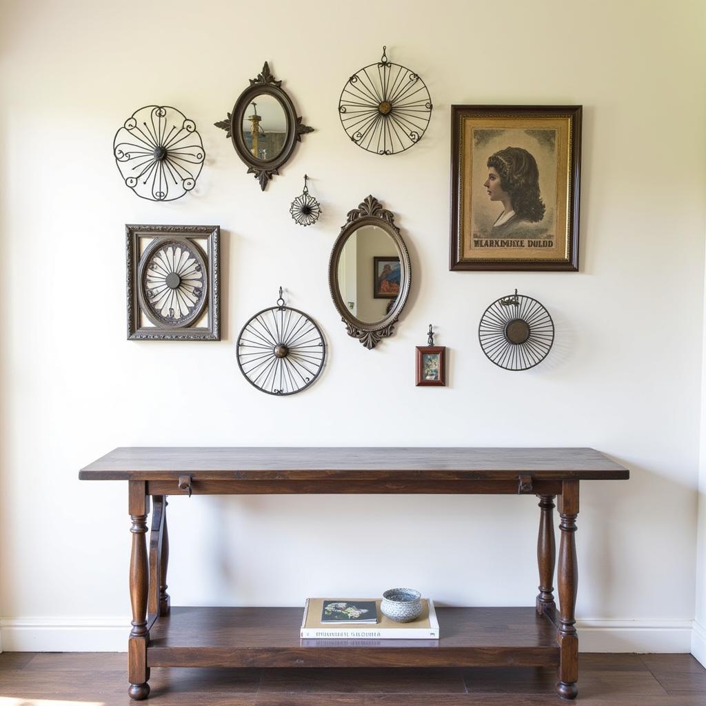 Creating a Gallery Wall with Vintage Metal Wall Art