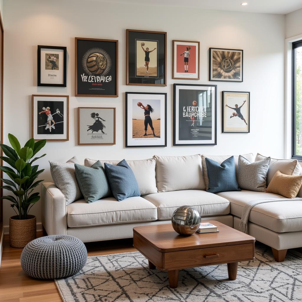 Integrating Volleyball Wall Art into Interior Design