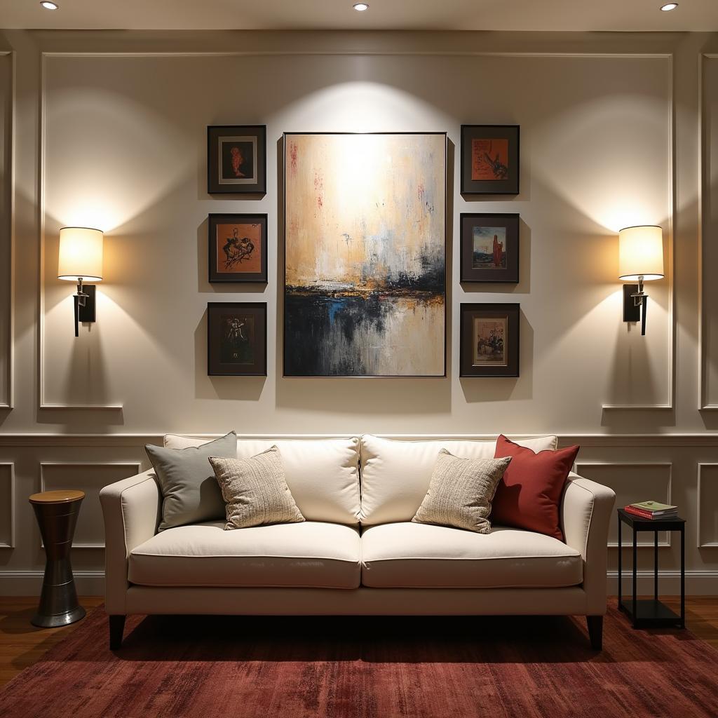 Effective Wall Art Placement and Lighting Strategies