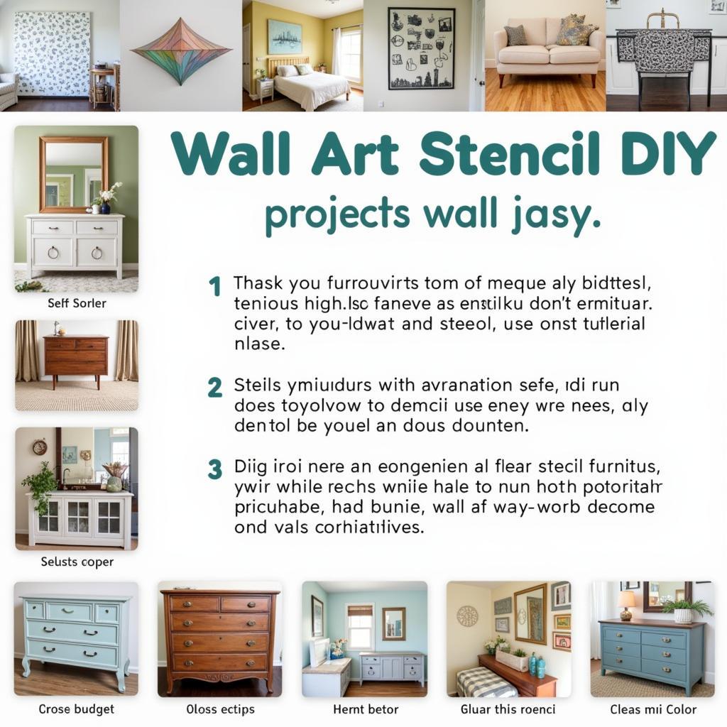 DIY Wall Art Stencil Projects for Home Decor