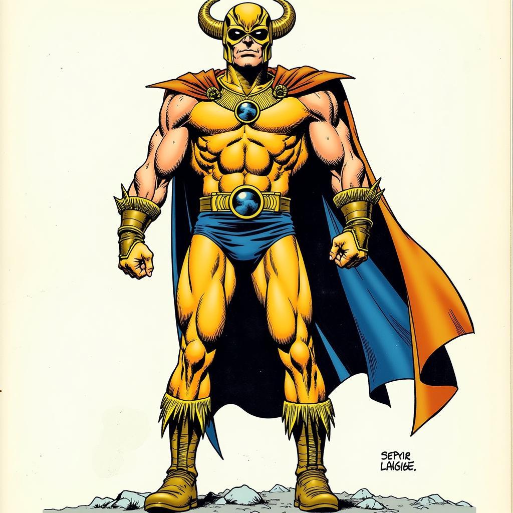 Walt Simonson's Powerful Character Design of Orion