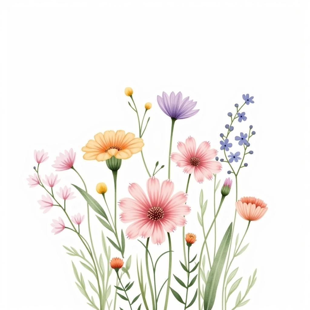 Watercolor Floral Poster Art