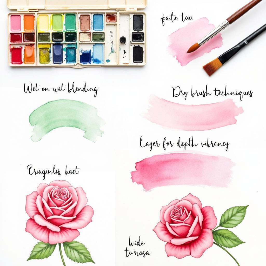 Watercolor Flower Painting Techniques