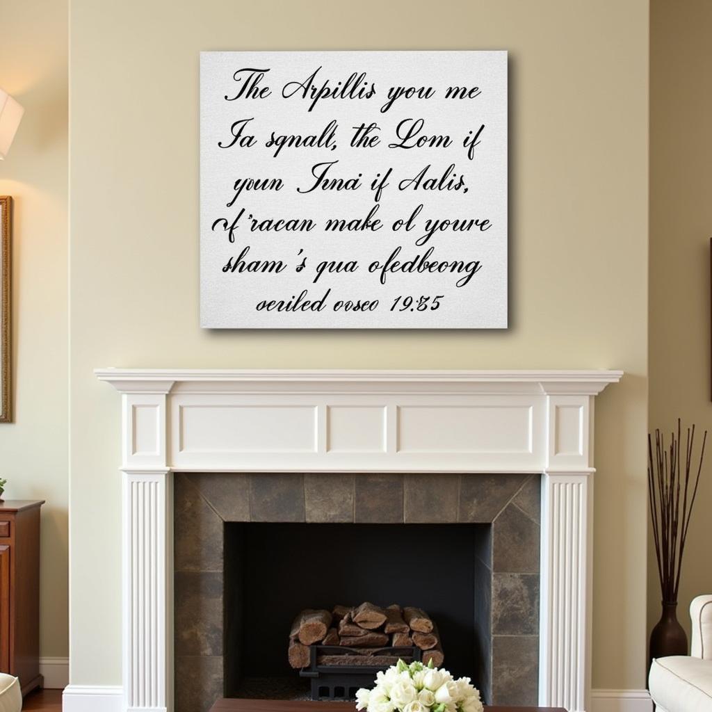 Wedding Vow Art Canvas Print