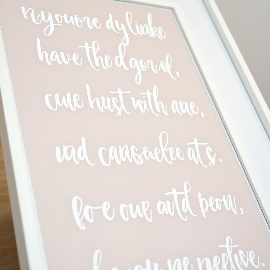 Wedding Vows Canvas Print Displaying a Couple's Promises