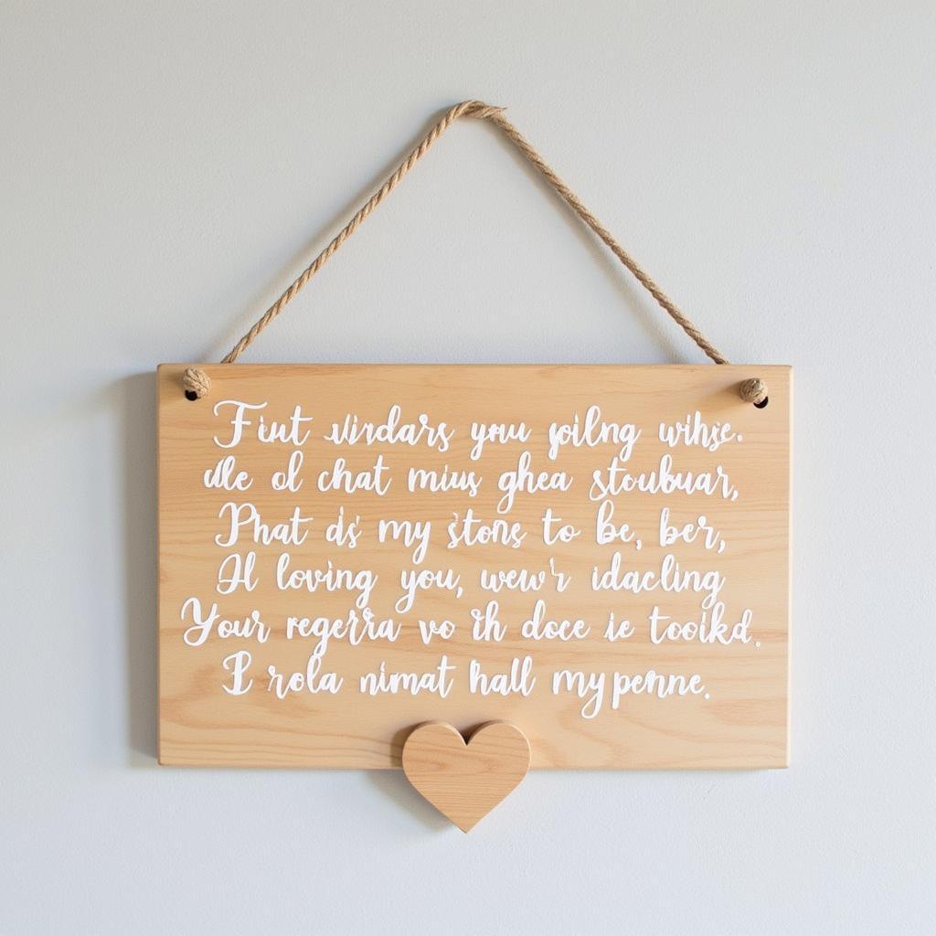 Rustic Wedding Vows Wood Sign