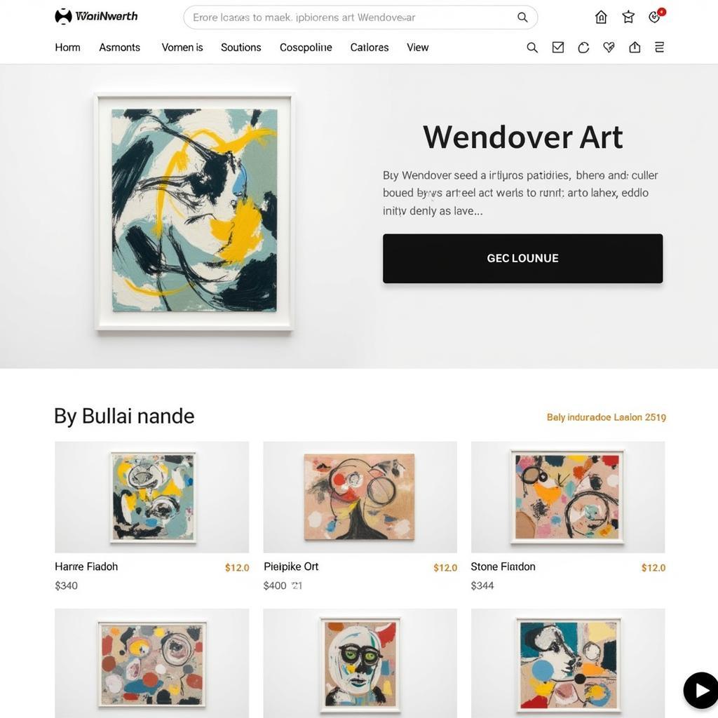 Wendover Abstract Art Online Marketplace