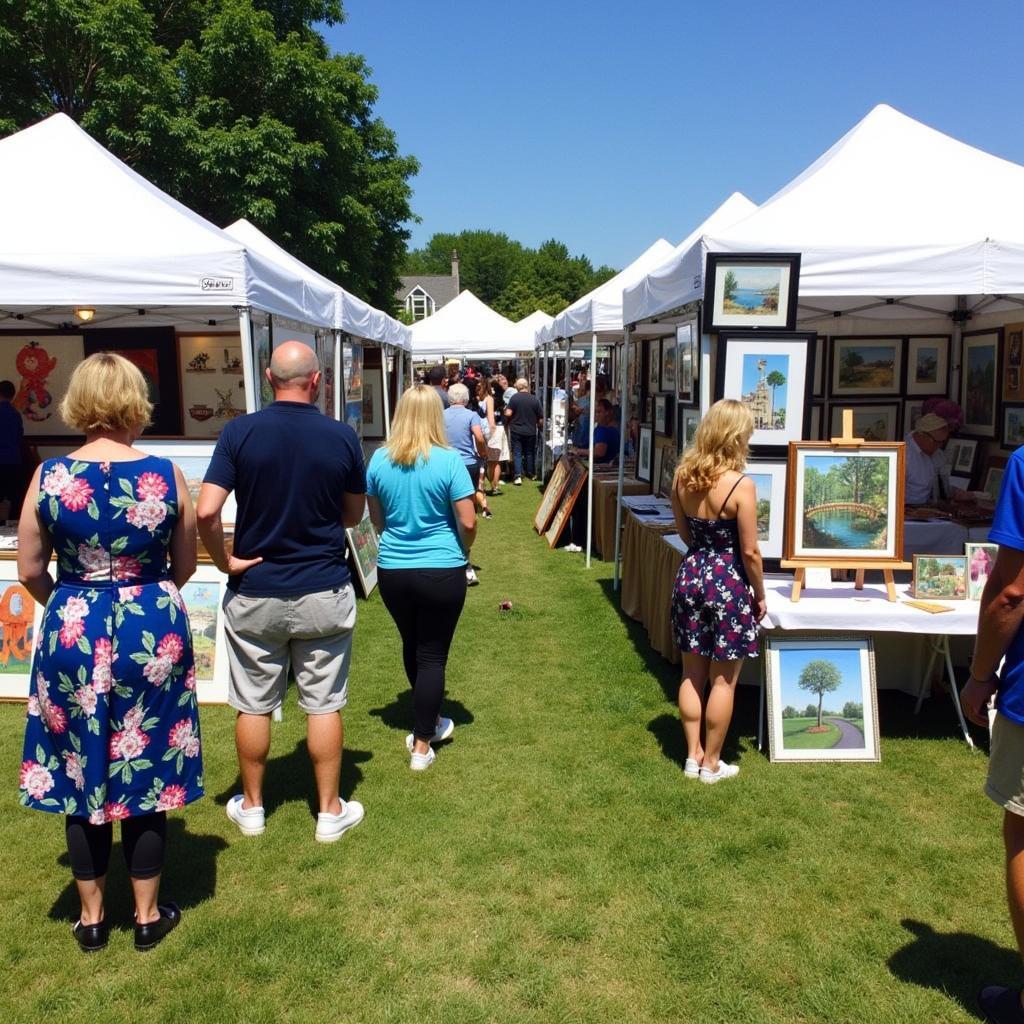 Westhampton Beach Fine Art Festival Art Display