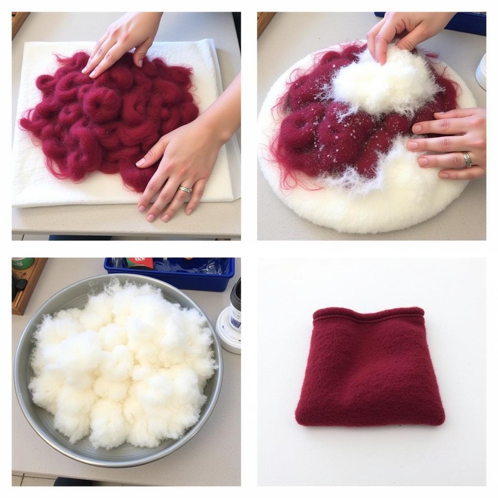 The Wet Felting Process Step-by-Step