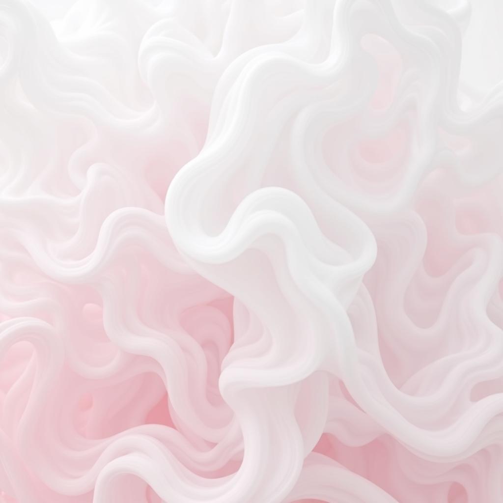 Abstract White and Pink Digital Wall Art