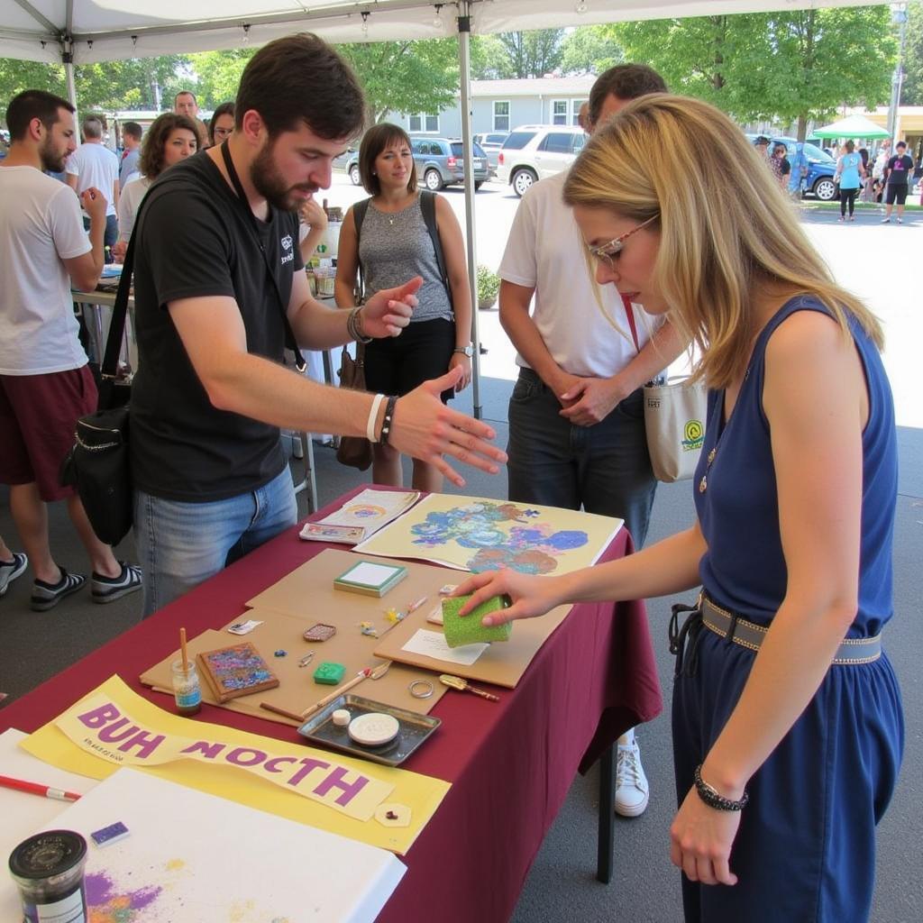 Artist Demonstration at Whitefish Bay Art Fest