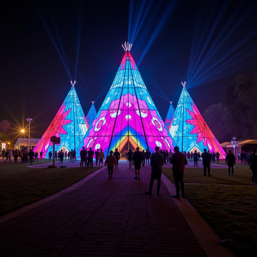 Digital Art Installation at Wigwam Festival