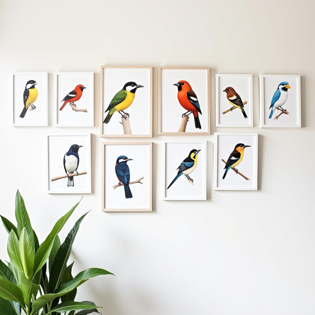 Bird Collection Wildlife Canvas