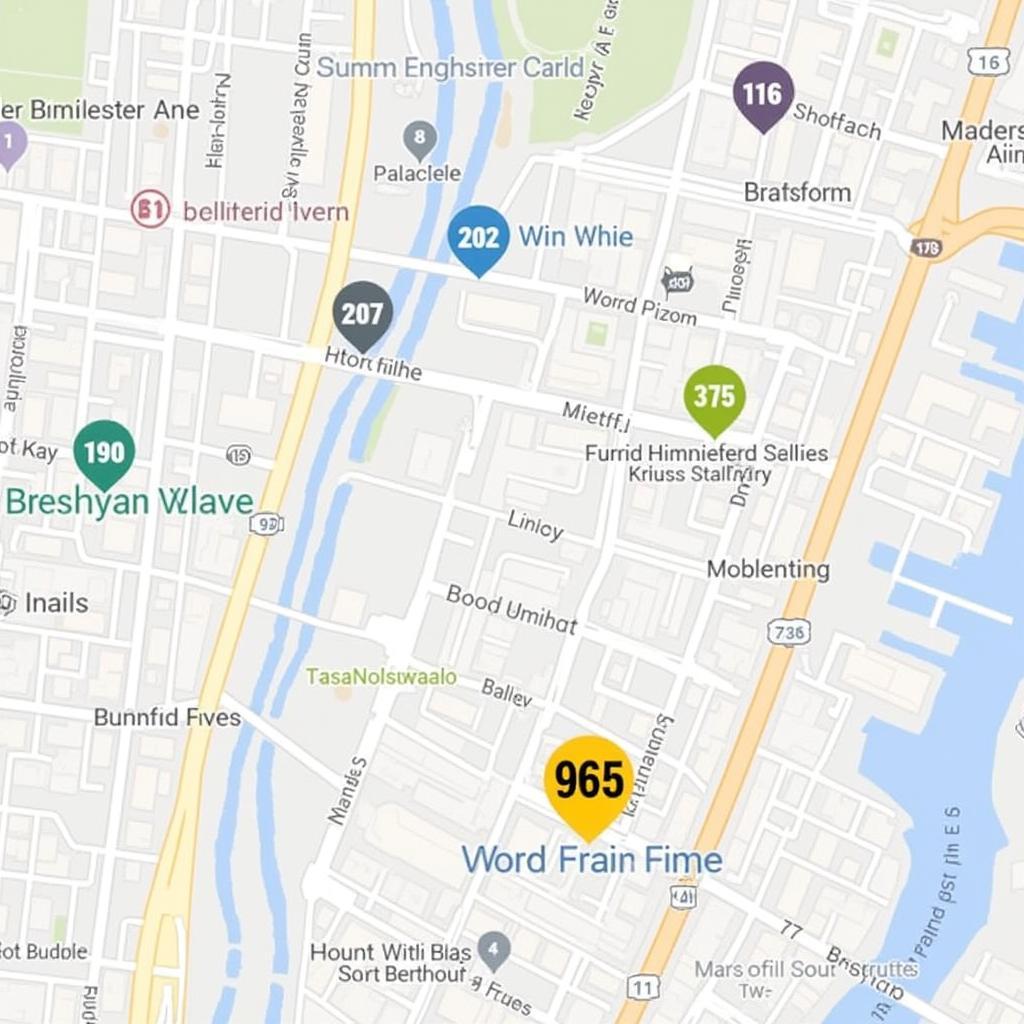 Map of Key Williamsburg Street Art Locations