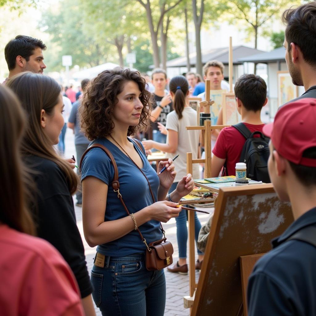 Winter Park Art Festival Artist Demonstration