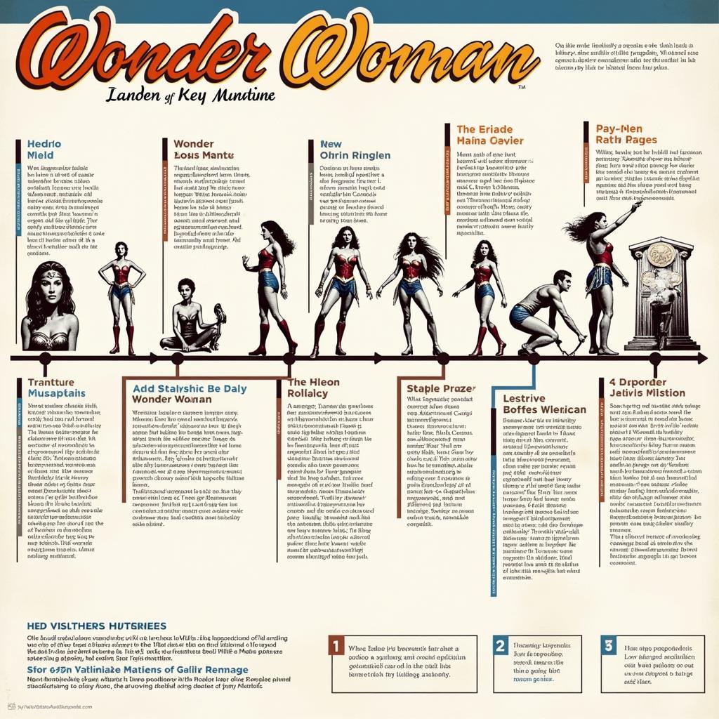 Wonder Woman Image Evolution Timeline